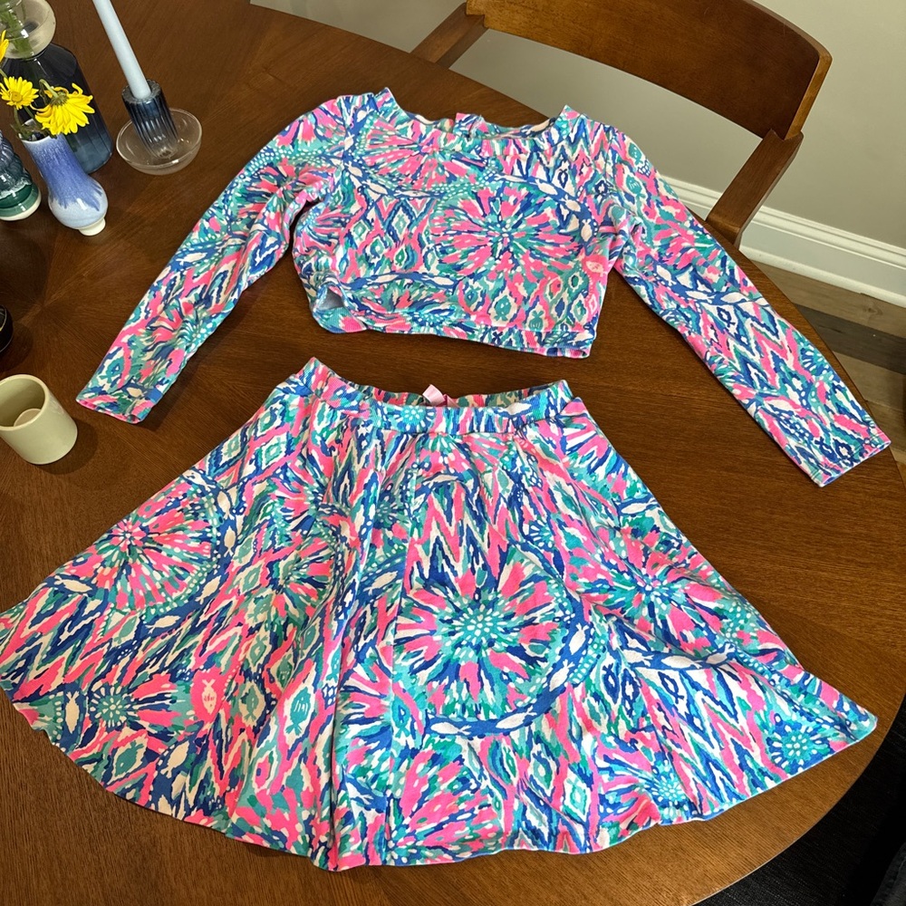 Lily Pulitzer Carlita Crop Two Piece Skort Set